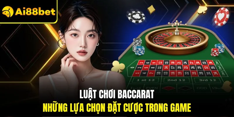 Luật Chơi Baccarat | Chìa Khóa Để Cá Cược Thắng Đậm 3 Luật chơi Baccarat - Những lựa chọn đặt cược trong game